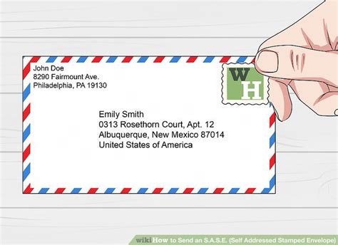 How to Send an S.A.S.E. (Self Addressed Stamped Envelope).